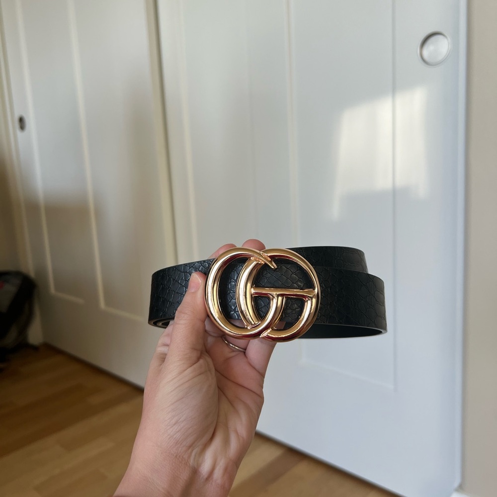 Faux Leather Black Belt *Great Condition*